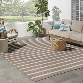 Nourison Positano POS03 Natural Ivory Area Rug Corner Image