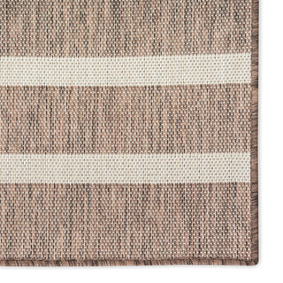 Nourison Positano POS03 Natural Ivory Area Rug Corner Image