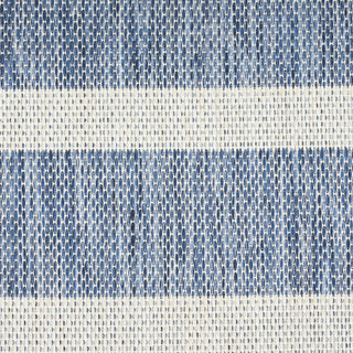 Nourison Positano POS03 Navy Ivory Area Rug Corner Image