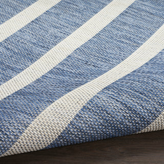 Nourison Positano POS03 Navy Ivory Area Rug Detail Image