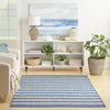 Nourison Positano POS03 Navy Ivory Area Rug Swatch Image