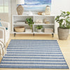 Nourison Positano POS03 Navy Ivory Area Rug Corner Image