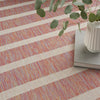 Nourison Positano POS03 Rainbow Ivory Area Rug Texture Image