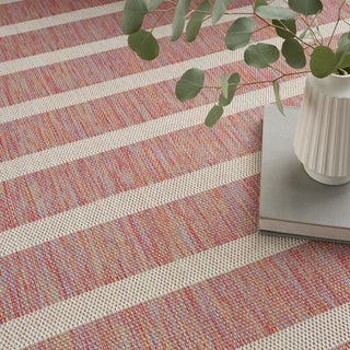 Nourison Positano POS03 Rainbow Ivory Area Rug Texture Image