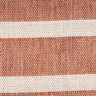 Nourison Positano POS03 Terracotta Ivory Area Rug Corner Image