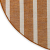 Nourison Positano POS03 Terracotta Ivory Area Rug Corner Image
