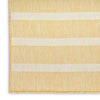 Nourison Positano POS03 Yellow Ivory Area Rug Corner Image