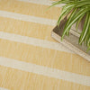Nourison Positano POS03 Yellow Ivory Area Rug Texture Image