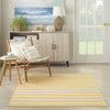 Nourison Positano POS03 Yellow Ivory Area Rug Swatch Image
