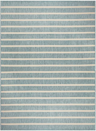 Nourison Positano POS03 Aqua Ivory Area Rug 