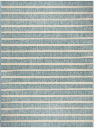 Nourison Positano POS03 Aqua Ivory Area Rug 