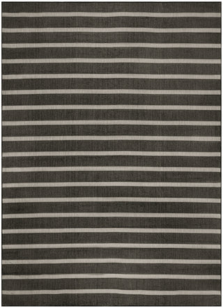 Nourison Positano POS03 Black Ivory Area Rug 