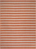 Nourison Positano POS03 Terracotta Ivory Area Rug 