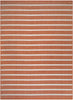 Nourison Positano POS03 Terracotta Ivory Area Rug 