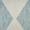 Nourison Positano POS04 Aqua Area Rug Corner Image