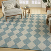 Nourison Positano POS04 Aqua Area Rug Corner Image