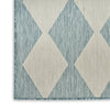 Nourison Positano POS04 Aqua Area Rug Corner Image
