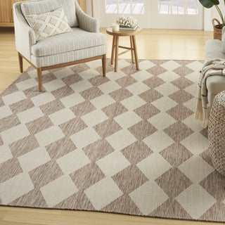 Nourison Positano POS04 Beige Area Rug Corner Image