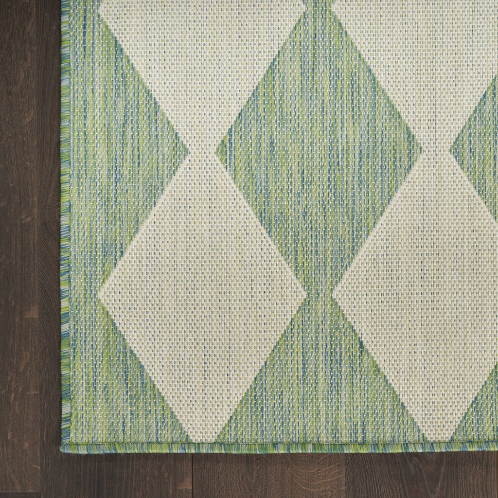 Nourison Positano POS04 Blue Green Area Rug main image