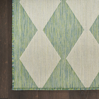 Nourison Positano POS04 Blue Green Area Rug main image