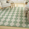 Nourison Positano POS04 Blue Green Area Rug Corner Image