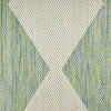 Nourison Positano POS04 Blue Green Area Rug Corner Image