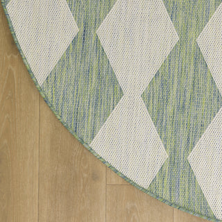 Nourison Positano POS04 Blue Green Area Rug Main Image