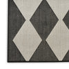 Nourison Positano POS04 Black Area Rug Corner Image