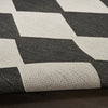 Nourison Positano POS04 Black Area Rug Detail Image