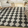 Nourison Positano POS04 Black Area Rug Corner Image