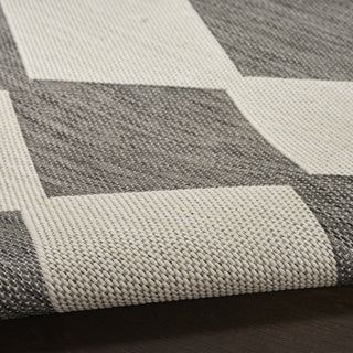 Nourison Positano POS04 Charcoal Area Rug Detail Image