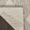 Nourison Positano POS04 Light Grey Area Rug Corner Image