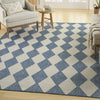 Nourison Positano POS04 Navy Blue Area Rug Corner Image