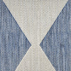 Nourison Positano POS04 Navy Blue Area Rug Corner Image