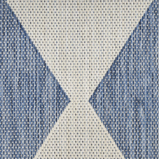 Nourison Positano POS04 Navy Blue Area Rug Corner Image