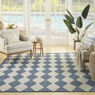 Nourison Positano POS04 Navy Blue Area Rug Swatch Image