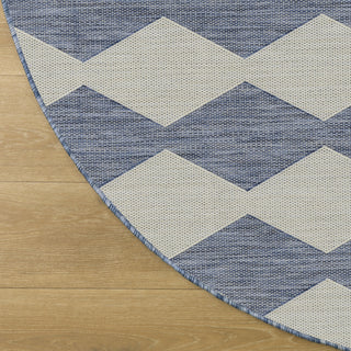 Nourison Positano POS04 Navy Blue Area Rug Main Image