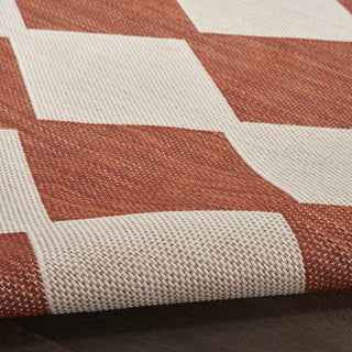 Nourison Positano POS04 Terracotta Area Rug Detail Image