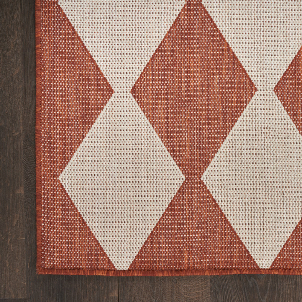 Nourison Positano POS04 Terracotta Area Rug main image