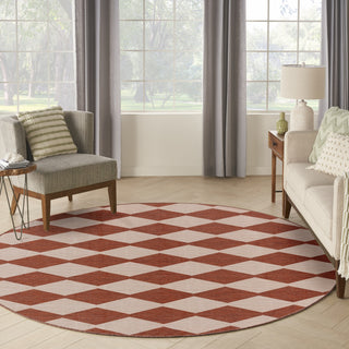 Nourison Positano POS04 Terracotta Area Rug Swatch Image