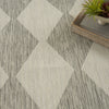 Nourison Positano POS04 Light Grey Area Rug Corner Image