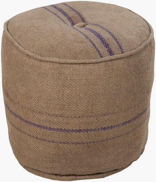 Livabliss Burlap POUF-13 Tan Pouf main image