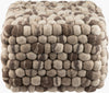 Surya Summit POUF-14 Beige Furniture Pouf main image