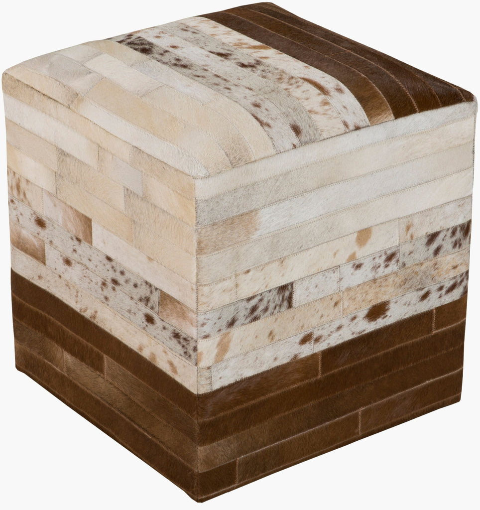 Surya Appalachian POUF-237 Ivory Furniture Pouf main image