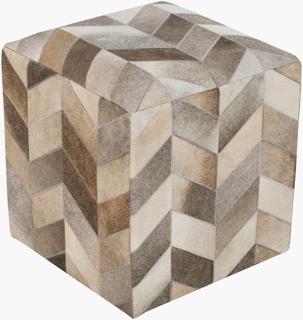 Surya Appalachian POUF-242 Ivory Furniture Pouf main image