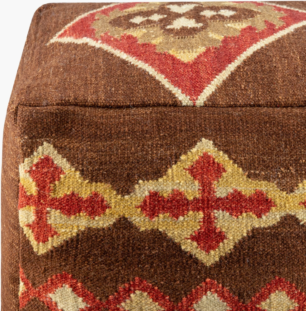 Livabliss Frontier POUF-19 Rust Pouf main image