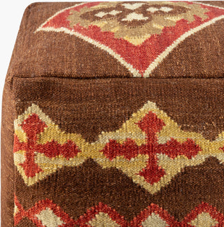 Livabliss Frontier POUF-19 Rust Pouf Corner Shot