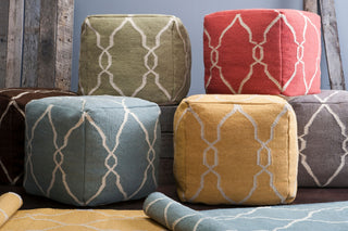 Jill Rosenwald X Surya Fallon POUF-22 Yellow Pouf main image
