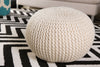 Surya DeSoto POUF-78 Tan Pouf Style Shot Feature