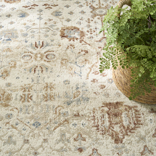 Nourison Pardis PRD01 Ivory Rust Area Rug Corner Image